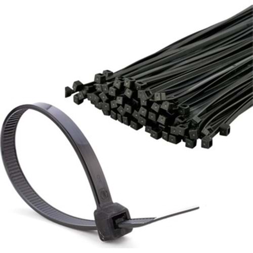 MADE KABLO BAĞI 3,6X250 mm SİYAH 100 LÜ