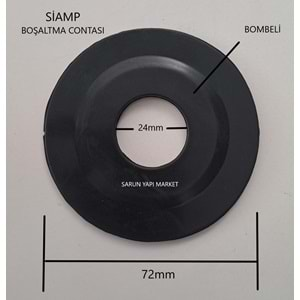 SİAMP GÖMME REZERVUAR CONTASI (DIŞ ÇAP 72mm / İÇ ÇAP 24mm ) BOMBELİ