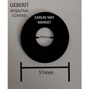 GEBERİT - GB 00013 - KÜÇÜK - GÖMME REZERVUAR CONTASI (DIŞ ÇAP 51mm / İÇ ÇAP 19mm)