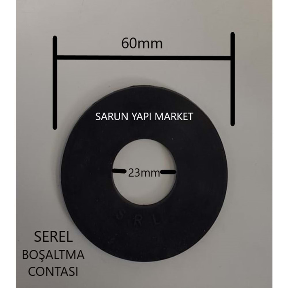 SEREL GÖMME REZERVUAR CONTASI (DIŞ ÇAP 60mm / İÇ ÇAP 23mm )