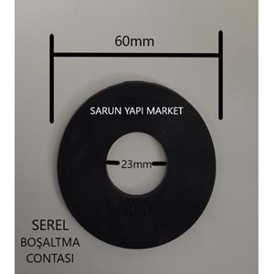 SEREL GÖMME REZERVUAR CONTASI (DIŞ ÇAP 60mm / İÇ ÇAP 23mm )