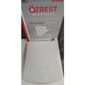 ÖZBEST KARE ANATOLİA (AMORTİSÖRLÜ) YAVAŞ KAPANAN KLOZET KAPAĞI ÜSTTEN MONTAJLI