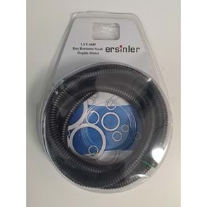 SPİRAL DUŞ HORTUMU ÖRGÜLÜ 150-170cm - SİYAH