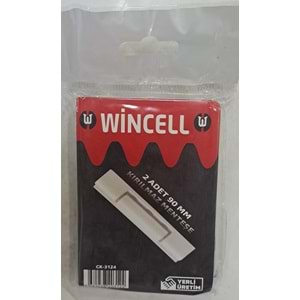 PVC KAPI MENTEŞESİ 2 Lİ PAKET BEYAZ 90mm ( PLASTİK GÖVDE )