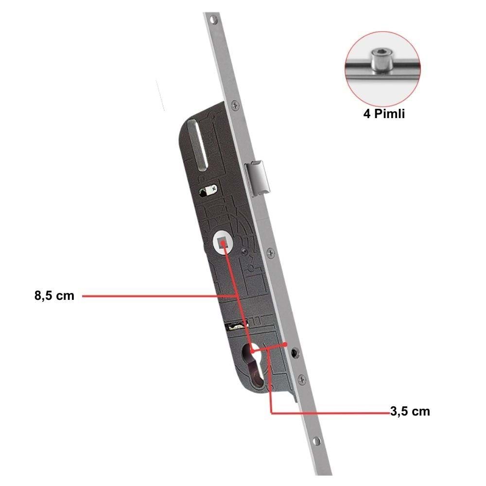 VORNE KİLİTLİ İSPANYOLET 35/85 ( 180cm )
