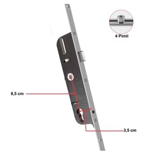 VORNE KİLİTLİ İSPANYOLET 35/85 ( 180cm )
