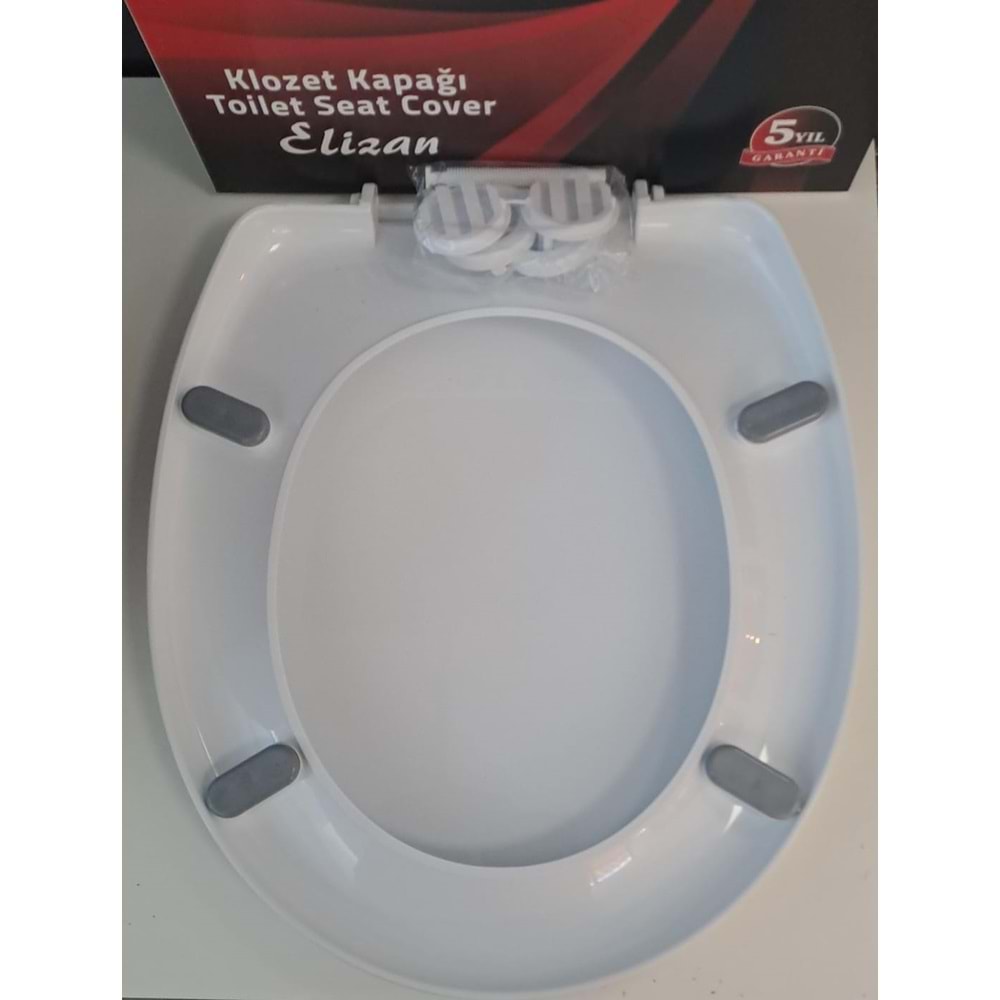FATEX ELİZAN ( AKDENİZ ) ( 36,5 x 43,5 cm ) NORMAL KAPANAN PLASTİK KLOZET KAPAĞI