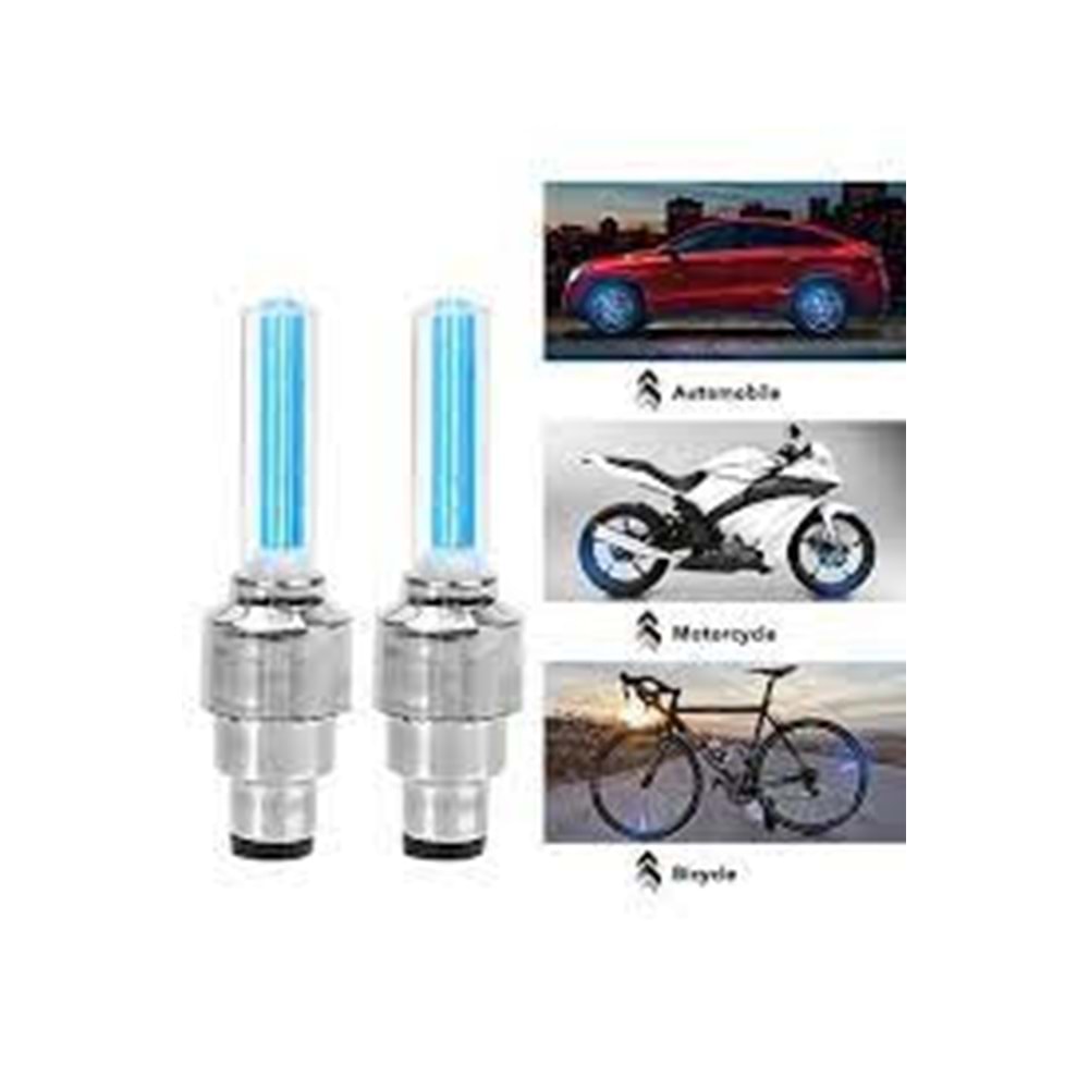 KSMART BİSİKLET SİBOP IŞIĞI 2 Lİ SET MAVİ IŞIK K-3972