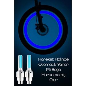 KSMART BİSİKLET SİBOP IŞIĞI 2 Lİ SET MAVİ IŞIK K-3972