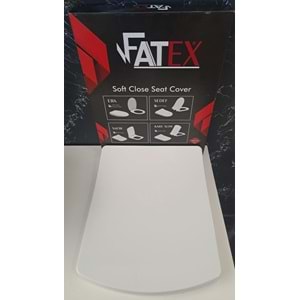 FATEX KARE SLIM SOFT ( 35 x 45 cm ) YAVAŞ KAPANAN PLASTİK KLOZET KAPAĞI