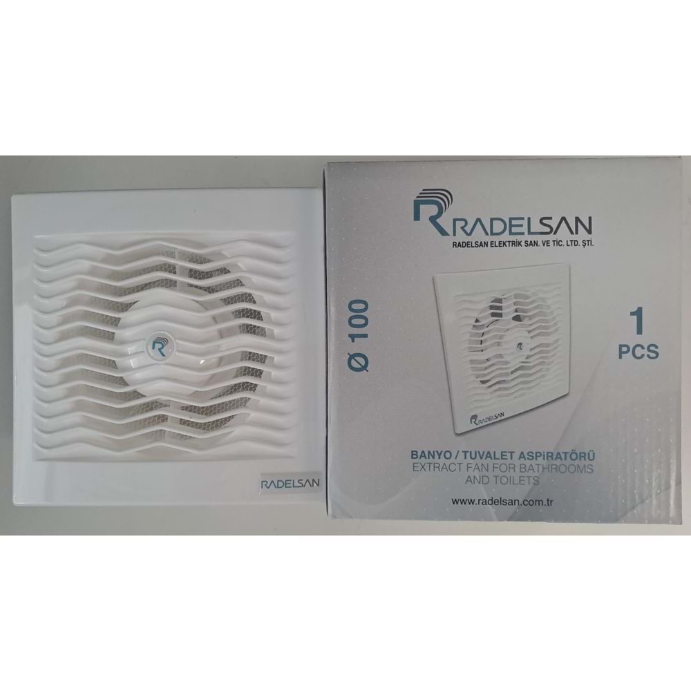 RADELSAN HAVALANDIRMA FANI / BANYO VE TUVALET ASPİRATÖRÜ 100 LÜK