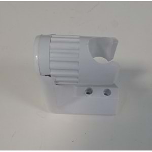 DUŞ MAFSALI - PLASTİK HAREKETLİ ÇIT ÇITLI BEYAZ L TİPİ