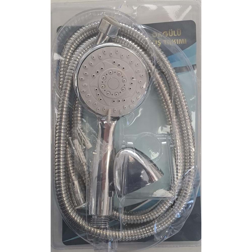MAFSALLI DUŞ SETİ DENİZ - HALELİ (ÖRGÜLÜ HORTUM FONKSİYONLU EL DUŞU) - VAKUM AMBALAJ - ( KARIŞIK MODEL )