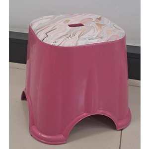 GÖKMEN PLASTİK BANYO TABURESİ DESENLİ 29 cm ( 1 ADET FİYATIDIR )