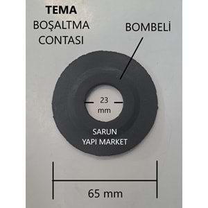 TEMA - KONİK GÖMME REZERVUAR İÇ TAKIM CONTASI (DIŞ ÇAP 65mm / İÇ ÇAP 23mm ) ÇİFT TARAF BOMBELİ