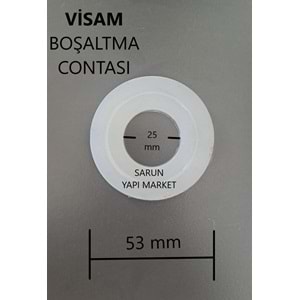 VİSAM - GÖMME REZERVUAR DENİZ İÇ TAKIM CONTASI (DIŞ ÇAP 53mm / İÇ ÇAP 25mm )