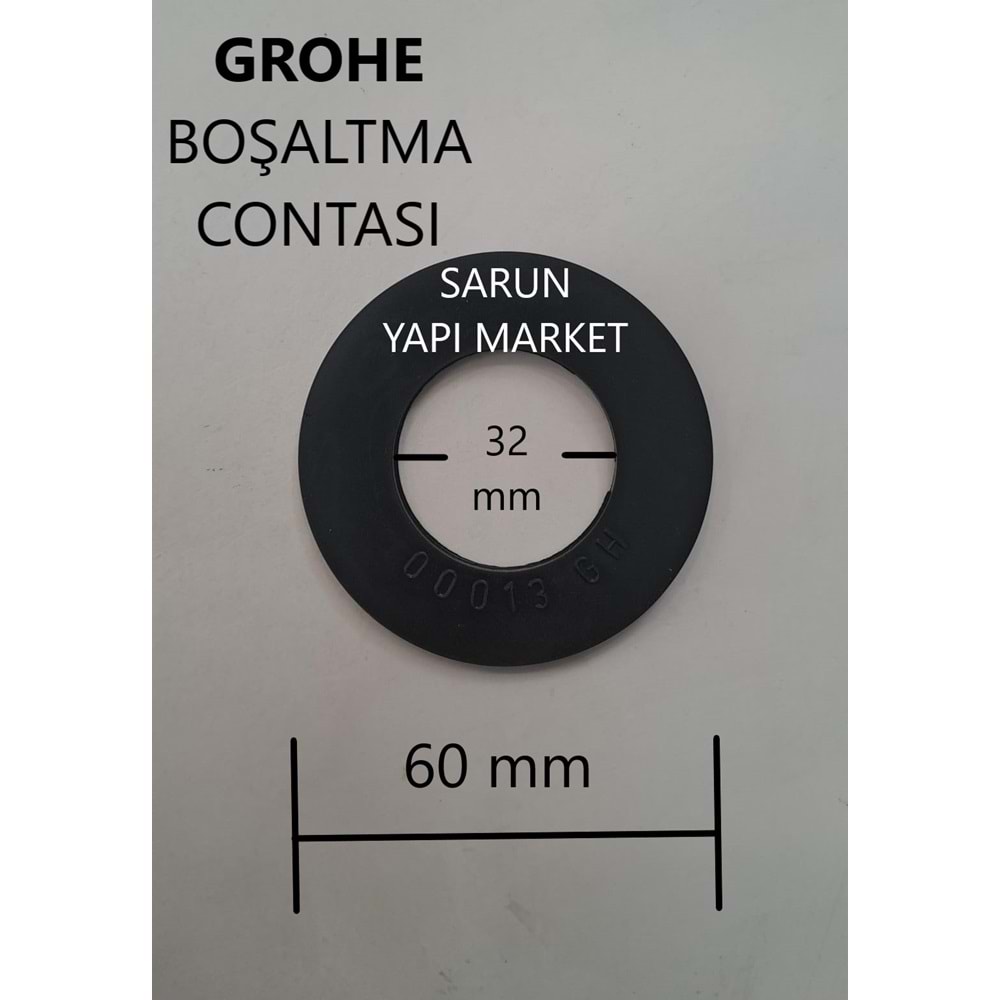 GROHE - 00013 GH - GÖMME REZERVUAR İÇ TAKIM CONTASI (DIŞ ÇAP 60mm / İÇ ÇAP 32mm)