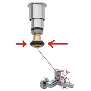 M14- ( DIŞ ÇAP 14 mm - İÇ ÇAPI 8 mm ) AÇ / KAPA MİX BANYO BATARYA KUMANDA & YÖNLENDİRİCİ CONTASI ( 1 ADET FİYATIDIR )
