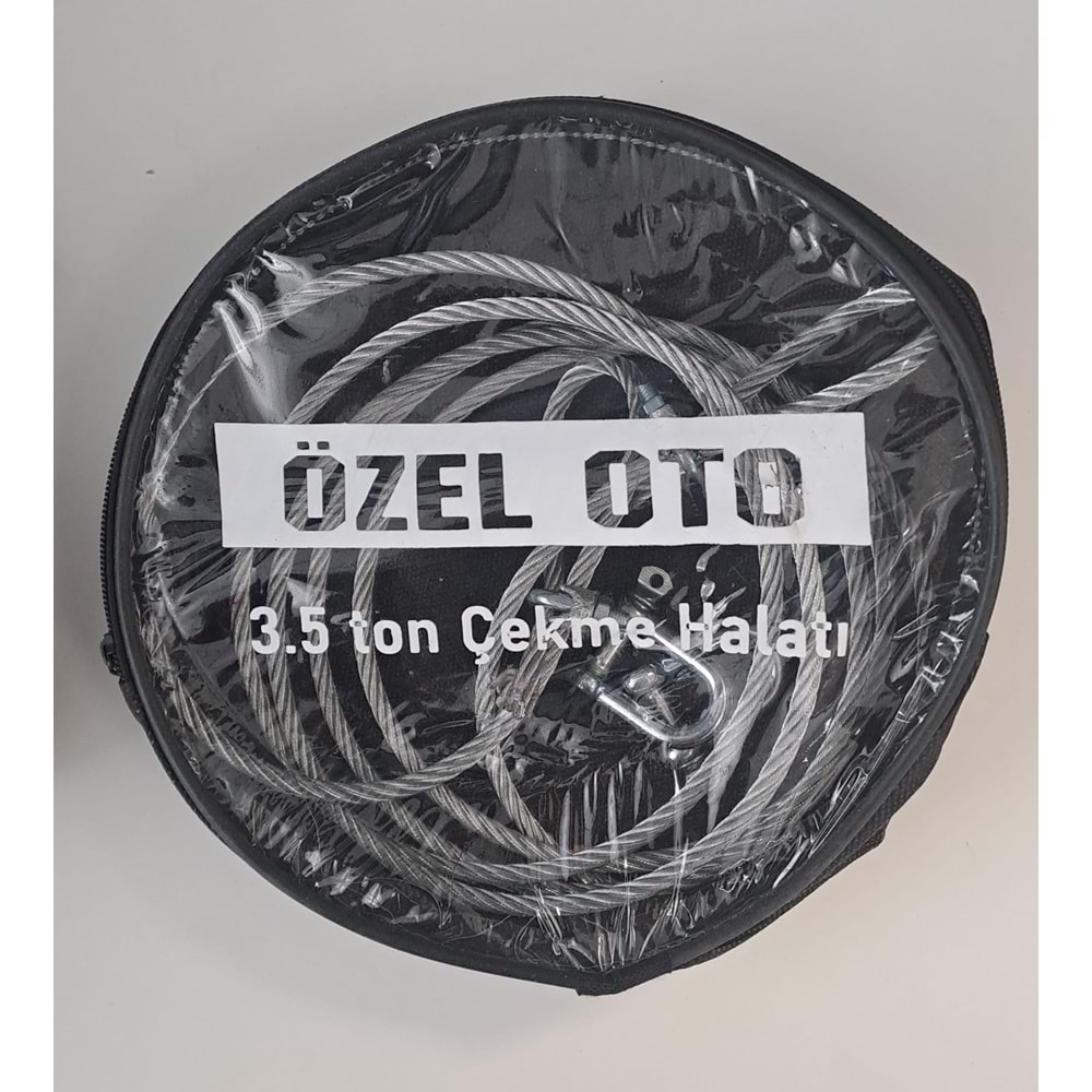 ÖZEL OTO 3,5 TON ÇEKME HALATI ÇELİK ( UZUNLUK 2,90 - 2,95 METRE ARASINDADIR )