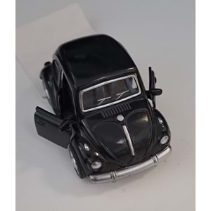 OSMAN KIZILKAYA - METAL ÇEKBIRAK WOLKSVAGEN ARABA SİYAH ( 4 CM x 7,5 CM )