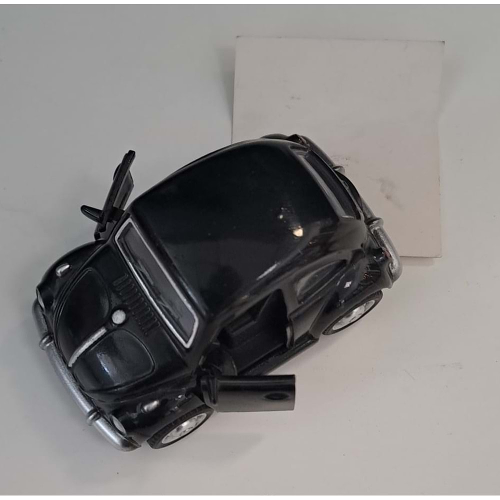 OSMAN KIZILKAYA - METAL ÇEKBIRAK WOLKSVAGEN ARABA SİYAH ( 4 CM x 7,5 CM )