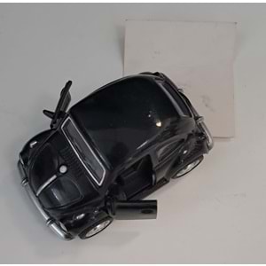 OSMAN KIZILKAYA - METAL ÇEKBIRAK WOLKSVAGEN ARABA SİYAH ( 4 CM x 7,5 CM )