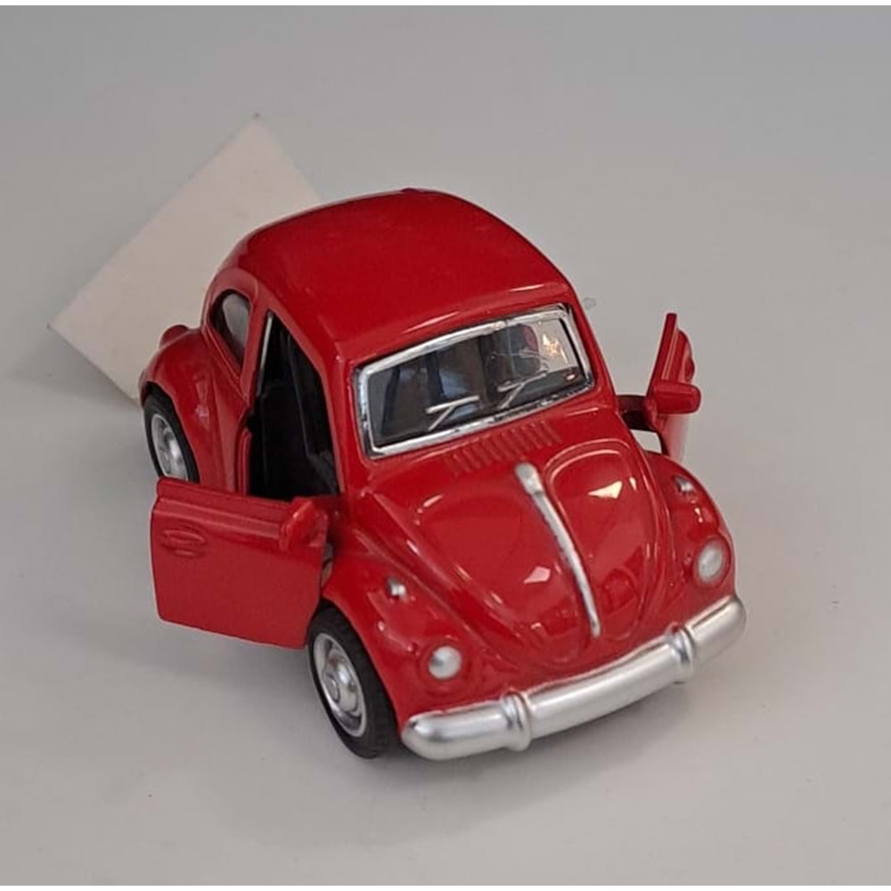 OSMAN KIZILKAYA - METAL ÇEKBIRAK WOLKSVAGEN ARABA KIRMIZI ( 4 CM x 7,5 CM )