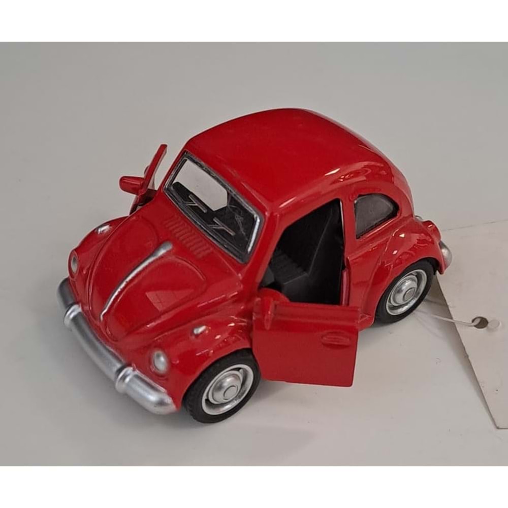 OSMAN KIZILKAYA - METAL ÇEKBIRAK WOLKSVAGEN ARABA KIRMIZI ( 4 CM x 7,5 CM )