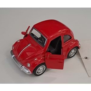 OSMAN KIZILKAYA - METAL ÇEKBIRAK WOLKSVAGEN ARABA KIRMIZI ( 4 CM x 7,5 CM )