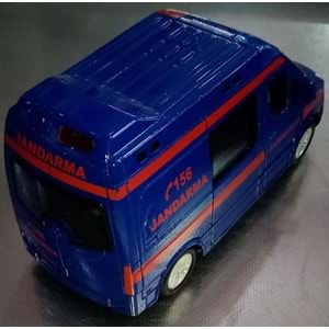 CAN OYUNCAK - METAL IŞIKLI SESLİ JANDARMA ARABASI ( 5,5 CM x 14 CM )