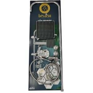 BEYAZSU ROBOT DUŞ SETİ - FLAT DUŞ SETİ - KARE SİYAH