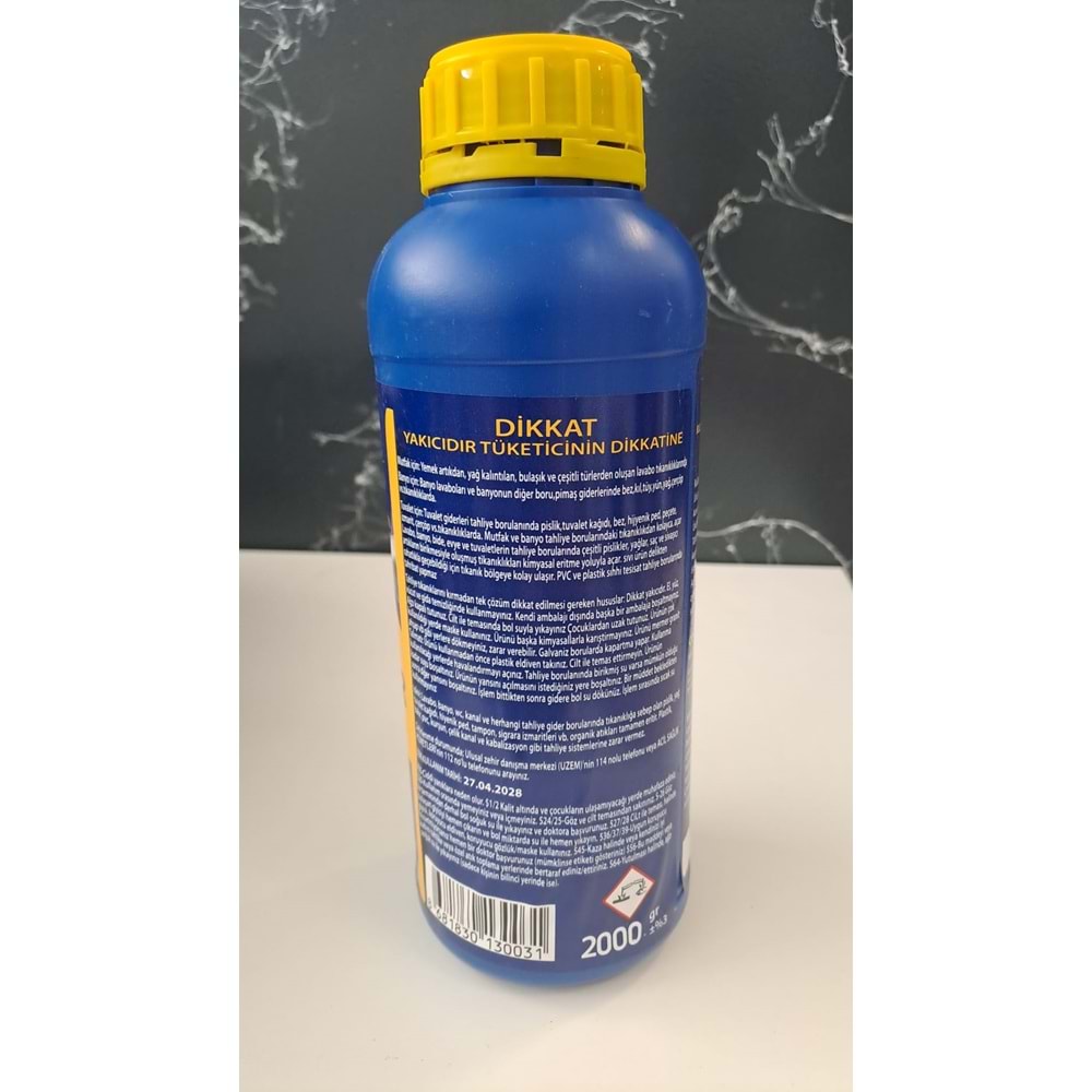 WIEDER DÖK AÇ LAVABO GİDER AÇICI 2000 gr