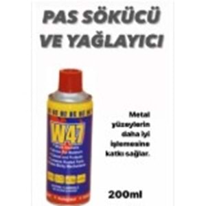 STEEL W47 PAS SÖKÜCÜ VE YAĞLAYICI 200 ml