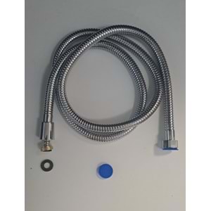 SPİRAL DUŞ HORTUMU 360 DERECE LÜX ÇELİK ÖRGÜLÜ METAL SOMUNLU 150 - 170cm