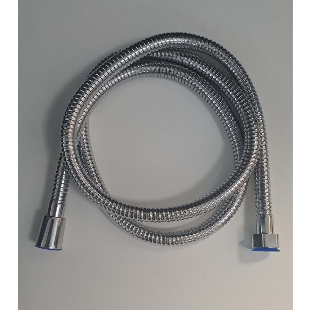SPİRAL DUŞ HORTUMU 360 DERECE LÜX ÇELİK ÖRGÜLÜ METAL SOMUNLU 150 - 170cm