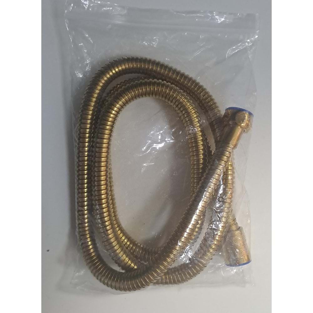 SPİRAL DUŞ HORTUMU 150 cm - GOLD ( ALTIN ) - EKONOMİK ÜRÜNDÜR