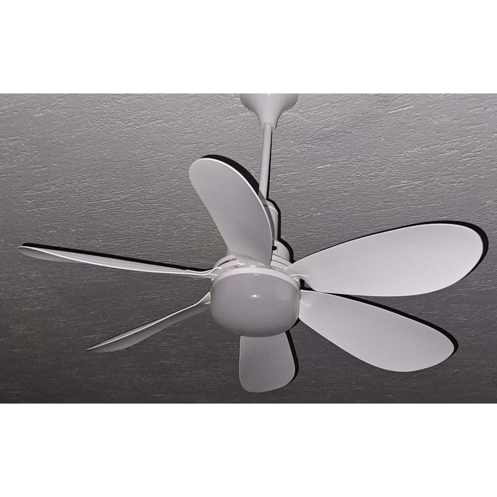DETACHABLE FAN LİGHT KUMANDALI 6 KANAT PERVANE LED AMPUL 3 RENK IŞIK MODU 24W E27 DUY