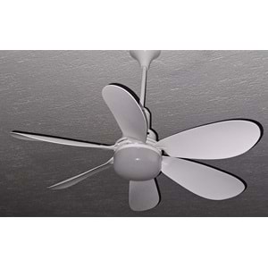 DETACHABLE FAN LİGHT KUMANDALI 6 KANAT PERVANE LED AMPUL 3 RENK IŞIK MODU 24W E27 DUY
