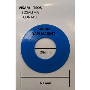 VİSAM TEOS - GÖMME REZERVUAR İÇ TAKIM CONTASI (DIŞ ÇAP 63mm / İÇ ÇAP 28mm )