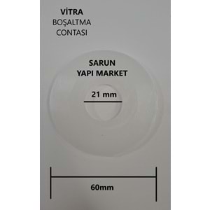 VİTRA - 8LİK- GÖMME REZERVUAR CONTASI (DIŞ ÇAP 60mm / İÇ ÇAP 21mm ) ÇİFT TARAF BOMBELİ