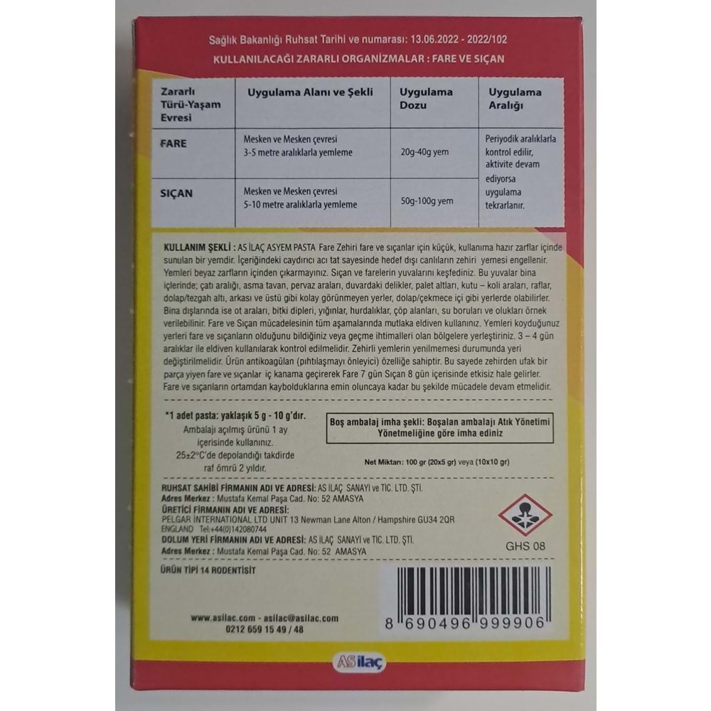 ASYEM FARE ZEHİRİ ( PASTA )