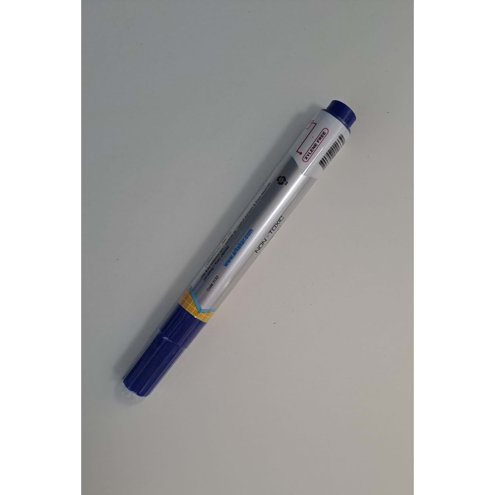 KOLİ KALEMİ PERMANENT MARKER ( SİLİNMEZ ) YUVALAK UÇLU - 2 mm - MAVİ
