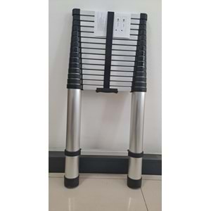 TELESKOPİK MERDİVEN 15 BASAMAKLI (625cm - 6,25 mt ) ( 49 x 9,5 x 104 cm kapalı konum)