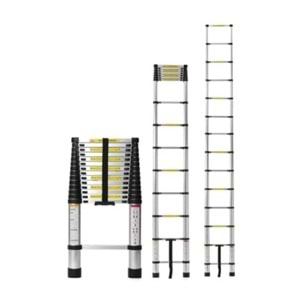 TELESKOPİK MERDİVEN 15 BASAMAKLI (625cm - 6,25 mt ) ( 49 x 9,5 x 104 cm kapalı konum)