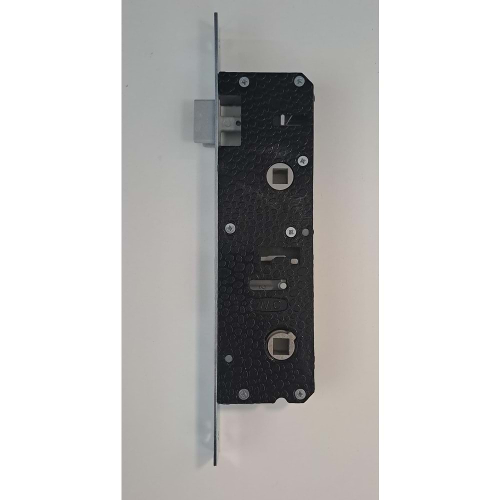 PVC KAPILAR İÇİN BANYO VE WC KİLİDİ 35/90 mm - PLASTİK DAMAKLI