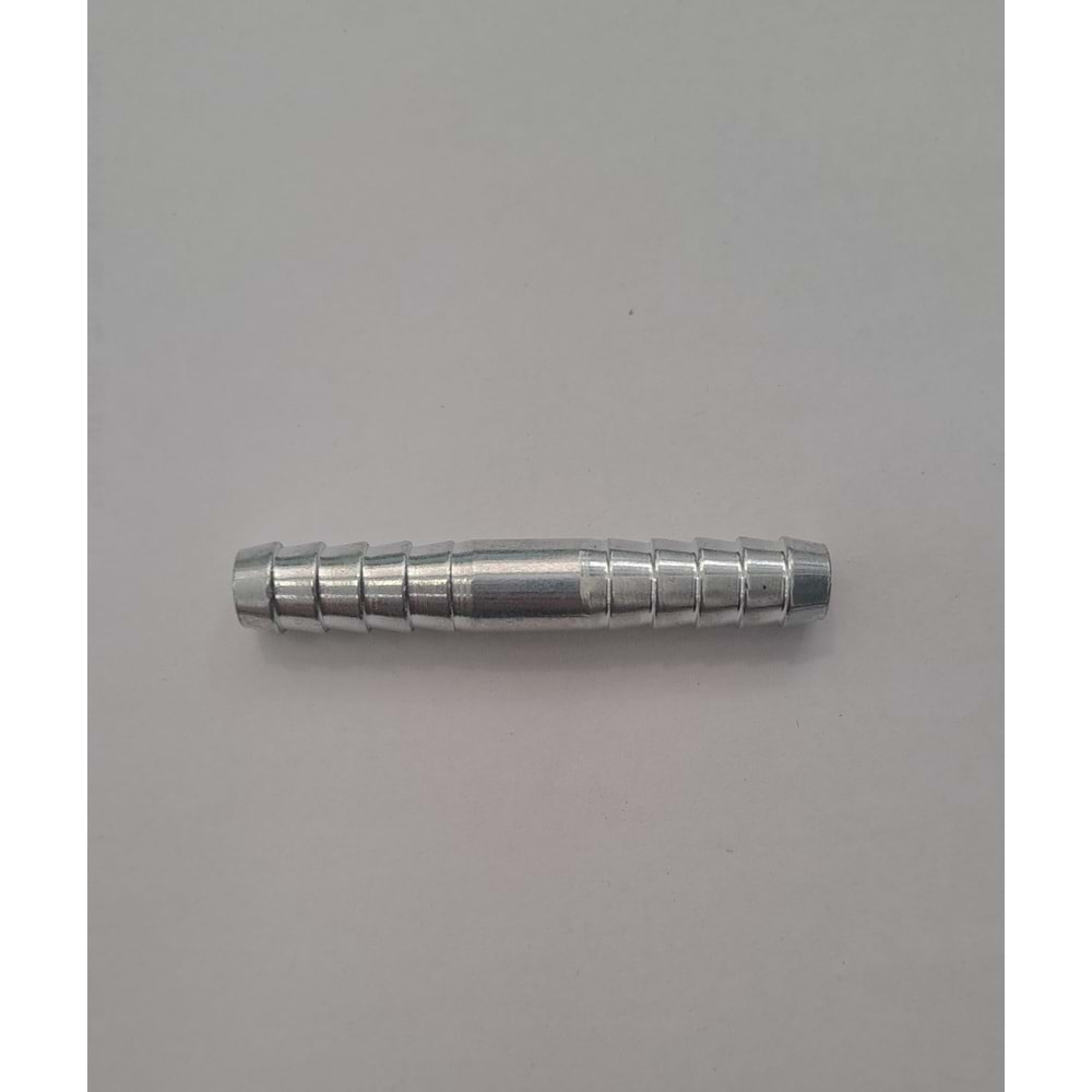 HAVA HORTUMU EKİ DÜZ - METAL PARLAK - ( 8 mm )