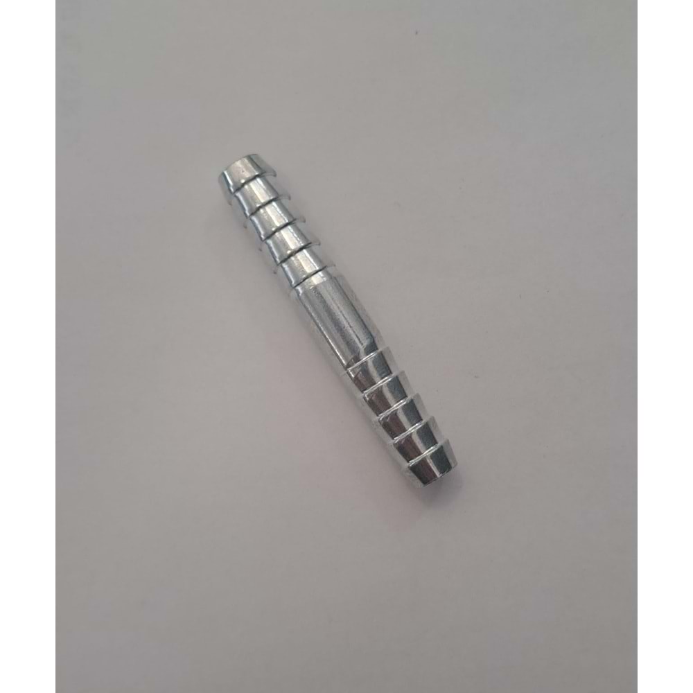 HAVA HORTUMU EKİ DÜZ - METAL PARLAK - ( 8 mm )