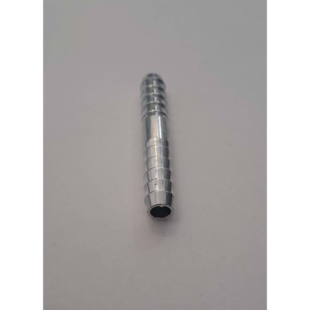 HAVA HORTUMU EKİ DÜZ - METAL PARLAK - ( 8 mm )