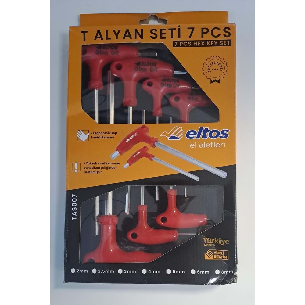 ELTOS T ALYAN SETİ - ALYAN TAKIMI - 7 PARÇA