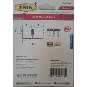 YMK 68 mm BİLYALI HYBRİD SATEN MANDALLI BAREL YMK-B68HBM